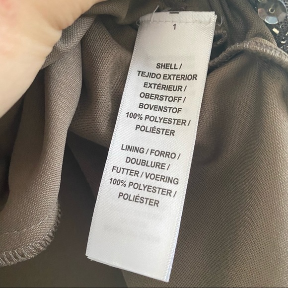 Aidan Mattox Sequin Beaded Sheath Cocktail Evening Wedding New Years Dress - Picture 10 of 14